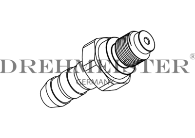 Technische Zeichnung von einer DREHMEISTER Einblasdüse für Lovato Injektor